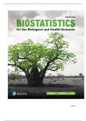 TEST BANK FOR Biostatistics for the Biological and Health Sciences 2nd Edition by Marc Triola&comma; Mario Triola&comma; Jason Roy ISBN&colon; 978-0134039015 COMPLETE GUIDE ALL CHAPTERS COVERED 100&percnt; VERIFIED A&plus; GRADE ASSURED&excl;&excl;&excl;&excl;&excl;NEW LATEST UPDATE&excl;&excl;&excl;&excl;&excl;