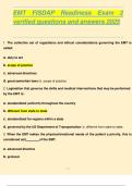 EMT FISDAP Readiness Exam 2 &vert; Verified Practice Questions & Correct Answers &vert; 2025&sol;2026 Latest Update
