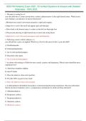 HESI RN Pediatrics Exam 2025 &ndash; 55 Verified Questions & Answers with Detailed Rationales