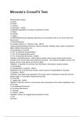 Miranda's CrossFit Test NEWEST 2026&sol;2027 ACTUAL EXAM COMPLETE QUESTIONS AND CORRECT DETAILED ANSWERS &lpar;VERIFIED ANSWERS&rpar; &vert;ALREADY GRADED A&plus;&vert;&vert;BRAND NEW&excl;&excl;