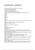 Crossfit level 1 certificate NEWEST 2026&sol;2027 ACTUAL EXAM COMPLETE QUESTIONS AND CORRECT DETAILED ANSWERS &lpar;VERIFIED ANSWERS&rpar; &vert;ALREADY GRADED A&plus;&vert;&vert;BRAND NEW&excl;&excl;