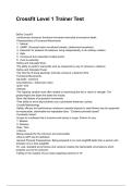 Crossfit Level 1 Trainer Test NEWEST 2026&sol;2027 ACTUAL EXAM COMPLETE QUESTIONS AND CORRECT DETAILED ANSWERS &lpar;VERIFIED ANSWERS&rpar; &vert;ALREADY GRADED A&plus;&vert;&vert;BRAND NEW&excl;&excl;