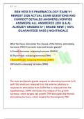 BSN HESI 315 PHARMACOLOGY EXAM V1  NEWEST 2026 ACTUAL EXAM QUESTIONS AND  CORRECT DETAILED ANSWERS &lpar;VERIFIED  ANSWERS&rpar; ALL ANSWERED &lbrace;200 Q & A&rcub;  ALREADY GRADED A&plus; &vert; BRAND NEW&excl; &vert; 100&percnt;  GUARANTEED PASS &vert; NIGHTINGALE 