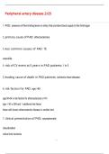 Peripheral artery disease 2&sol;25 Questions and Answers &lpar;100 &percnt;Score&rpar; Latest Updated  2026