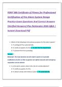 FDNY S86 Certificate of Fitness for Professional  Certification of Fire Alarm System Design  Practice Exam Questions And Correct Answers  &lpar;Verified Answers&rpar; Plus Rationales 2026 Q&A &vert;  Instant Download Pdf