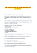 TWIA FIELD ADJUSTER CERT EXAM QUESTIONS AND ALL VERIFIED