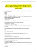 CBCS Practice Test with All Correct & 100&percnt; Verified Answers &vert;Actual Complete Exam&vert; Already Graded A&plus; &lpar;Just Released&rpar;