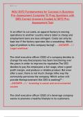 WGU D072 Fundamentals for Success in Business &vert; Course Guide & Study Material