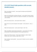 CF-L3 CCFT Study Guide questions with accurate detailed answers