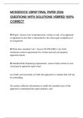 MCKISSOCK USPAP FINAL PAPER 2026 EXAM QUESTIONS AND SOLUTIONS GUARANTEED TO PASS
