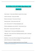 PA EFDA EXAM 2026 Questions and Answers