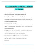 PA EFDA EXAM 2026 Questions and Answers