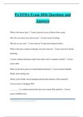 PA EFDA Exam 2026 Questions and Answers