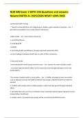 NUR 440 Exam 1 WITH 146 Questions and answers Newest RATED A&plus; 2025&sol;2026 NEW&excl;&excl; 100&percnt; PASS