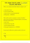 TTU ISQS 3344 FLAMM - EXAM 1 REVIEW QUESTIONS AND ANSWERS 2025