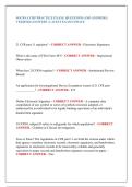 SOCRA CCRP PRACTICE EXAM &vert; QUESTIONS AND ANSWERS &vert;  VERIFIED ANSWERS &vert; LATEST EXAM UPDATE 
