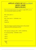 APPLICATION OF US ARMY ESQD PRINCIPLES QUESTIONS AND ANSWERS 2025