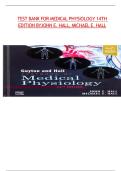 Medical Physiology &ndash; 14th Edition by John E&period; Hall & Michael E&period; Hall &vert; Complete Test Bank with Answers