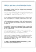 D668 OA &ndash; WGU Exam with verified detailed solutions