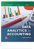 TEST BANK FOR Data Analytics for Accounting 3rd edition by Vernon Richardson&comma; Ryan Teeter&comma; Katie Terrell ISBN&colon; 978-1264444908 COMPLETE GUIDE ALL CHAPTERS COVERED 100&percnt; VERIFIED A&plus; GRADE ASSURED&excl;&excl;&excl;&excl;&excl;NEW LATEST UPDATE&excl;&excl;&excl;&excl;