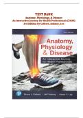 Anatomy&comma; Physiology&comma; and Disease&colon; An Interactive Journey for Health Professionals &lpar;3rd Edition&comma; Colbert&rpar; &ndash; Complete Test Bank