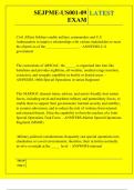 SEJPME-US001-09 EXAM QUESTIONS AND ANSWERS 2025