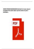 TEST BANK FOR Human Resource Management 6CE Sandra Steen&comma; Raymond Andrew Noe&comma; John R&period; Hollenbeck&comma; Barry Gerhart&comma; Patrick M&period; Wright&period;
