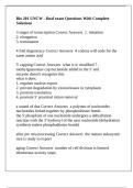 Bio 201 UNCW - final exam Questions With Complete Solutions