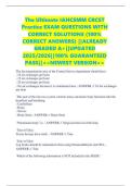 The Ultimate IAHCSMM CRCST Practice EXAM QUESTIONS WITH CORRECT SOLUTIONS &lpar;100&percnt; CORRECT ANSWERS&rpar; &vert;&vert;ALREADY GRADED A&plus;&vert;&vert;UPDATED 2025&sol;2026&vert;&vert;100&percnt; GUARANTEED PASS&vert;&vert;<<NEWEST VERSION>>