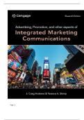 TEST BANK FOR Advertising&comma; Promotion&comma; and other aspects of Integrated Marketing Communications 11th Edition by J&period; Craig Andrews&comma; Terence Shimp ISBN&colon;978-0357983973 COMPLETE GUIDE 100&percnt; VERIFIED A&plus; GRADE ASSURED&excl;&excl;&excl;&excl;&excl;NEW LATEST UPDATE&excl;&excl;&excl;&excl;&excl;