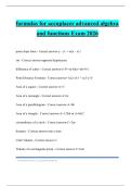 formulas for accuplacer advanced algebra and functions Exam 2026