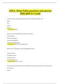 APEA &ndash; Hematology Pathophysiology Exam &vert; Verified Actual Questions & Correct Answers &vert; Latest A&plus; Grade 2024&sol;2025
