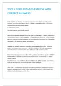 TCPS 2 CORE EXAM QUESTIONS WITH CORRECT ANSWERS