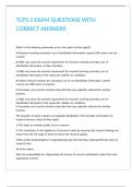 TCPS 2 EXAM QUESTIONS WITH CORRECT ANSWERS