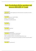 Basic Dysrhythmia &ndash; Relias Exam &vert; Verified Actual Questions & Correct Answers &vert; Latest A&plus; Grade 2024&sol;2025