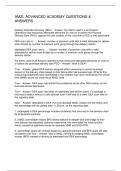 AMZL ADVANCED ACADEMY QUESTIONS & ANSWERS