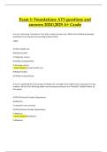 Fundamentals ATI Exam 1 Nursing Foundations 2024&sol;2025 &lpar;Verified Questions & Answers&rpar;