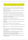 Business Law Exam &num;1 with all Correct & 100&percnt; Verified Answers &vert;Actual Complete Exam&vert; Already Graded A&plus;