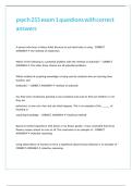 psych 255 exam 1 questions with correct answers 