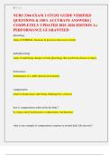 NURS 3366 EXAM 1 STUDY GUIDE VERIFIED  QUESTIONS & 100&percnt; ACCURATE ANSWERS &vert;  COMPLETELY UPDATED 2025&ndash;2026 EDITION A&plus;  PERFORMANCE GUARANTEED