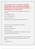 NURS 3366 FINAL EXAM REVIEW VERIFIED  QUESTIONS & 100&percnt; ACCURATE ANSWERS &vert;  COMPLETELY UPDATED 2025&ndash;2026 EDITION A&plus;  PERFORMANCE GUARANTEED 