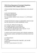 TDLR &lpar;Texas Department of Licensing & Regulations Exam&rpar; Questions With Complete Solutions
