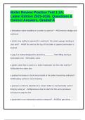 Boiler Review Practice Test 1 2A&period; Latest Edition 2025-2026&period; Questions & Correct Answers&period; Graded A