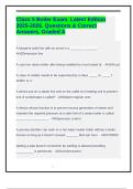 Class 5 Boiler Exam&period; Latest Edition 2025-2026&period; Questions & Correct Answers&period; Graded A