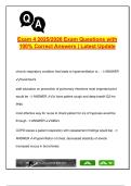 Respiratory & Cardiovascular Nursing &vert; 50&plus; NCLEX Q&A with Rationales &vert; Exam 4 Review 2025&sol;2026