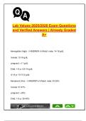 Lab Values Nursing Guide &vert; 100&plus; Verified Exam Q&A with Ranges &vert; NCLEX Review 2025&sol;2026 