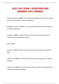 ACCT 2521 EXAM 1 QUESTIONS AND ANSWERS 100&percnt; CORRECT 