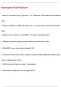 Rasmussen PN2 Final Exam Questions and Answers &lpar;100 &percnt;Score&rpar;  Latest Updated 2026