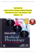 Guyton and Hall Textbook of Medical Physiology &lpar;14th Edition&rpar; &ndash; Complete Test Bank for Chapters 1&ndash;86 &vert; John E&period; Hall & Michael E&period; Hall