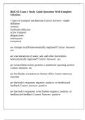 Biol 212 Exam 1 Study Guide Questions With Complete Solutions